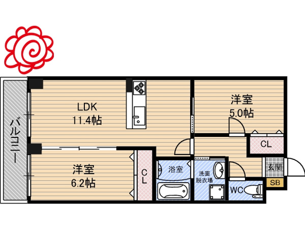HERITAGE徳庵 間取り