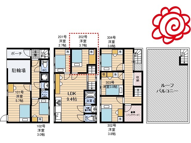 Hana house 間取り