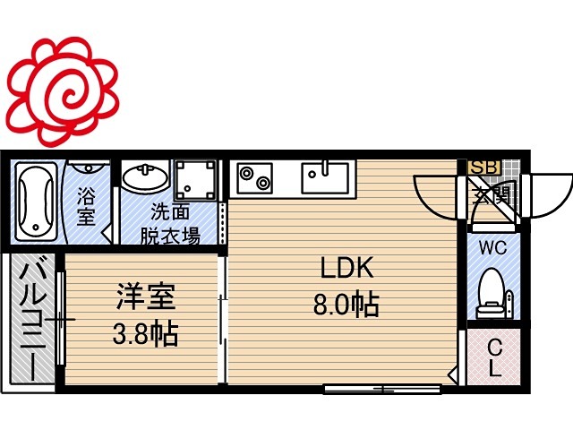 サフィールロジェ大阪城公園 間取り