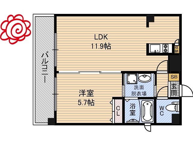 レークス大阪城イースト 間取り