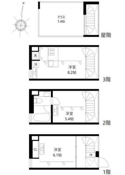 杜山邸(トザンテイ) 間取り