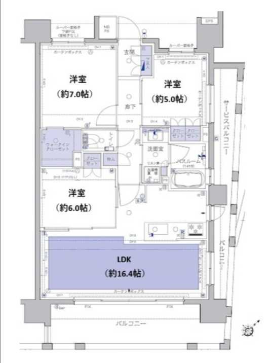 クリオ東神奈川  間取り