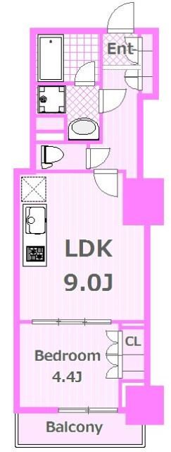 パークアクシス横濱関内スクエア  間取り