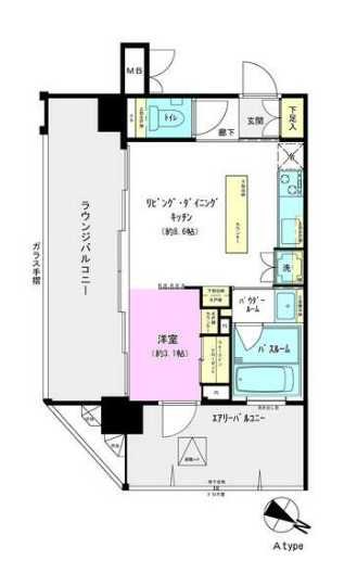 グラサージュ横濱リヴィエール 間取り