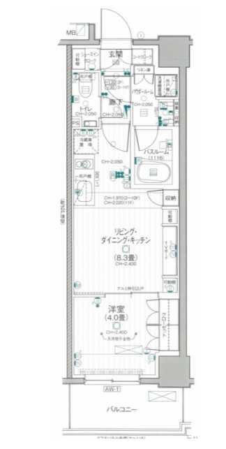 デュオステージ関内ツー  間取り