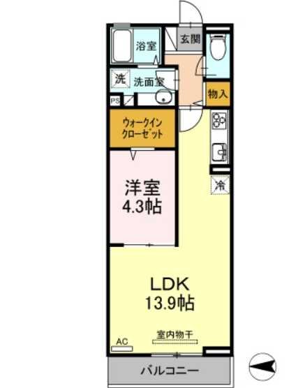 クレールケー   間取り