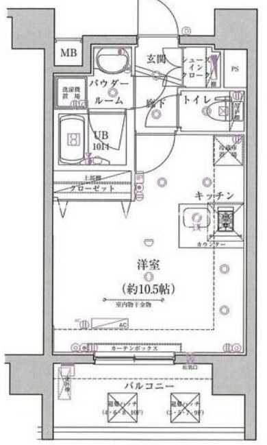 スパシエベルタ横浜  間取り