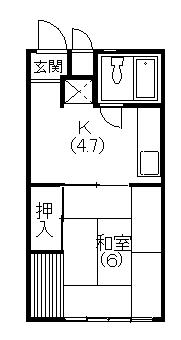 ハイツ門名 間取り