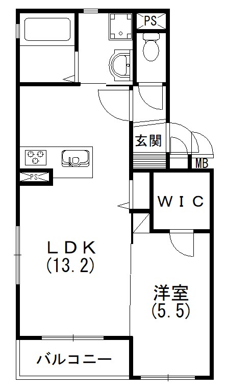Calm Parch（カーム　パーチ） 間取り
