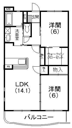 シャン・ド・フルール 間取り