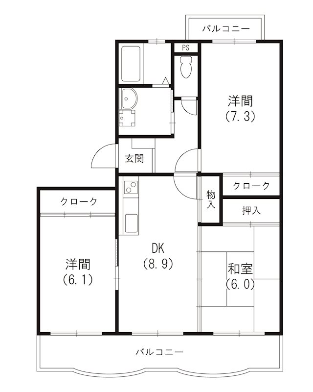 エクレールB 間取り