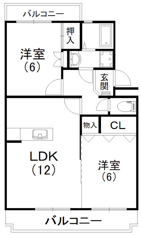初生パークハイツ 間取り