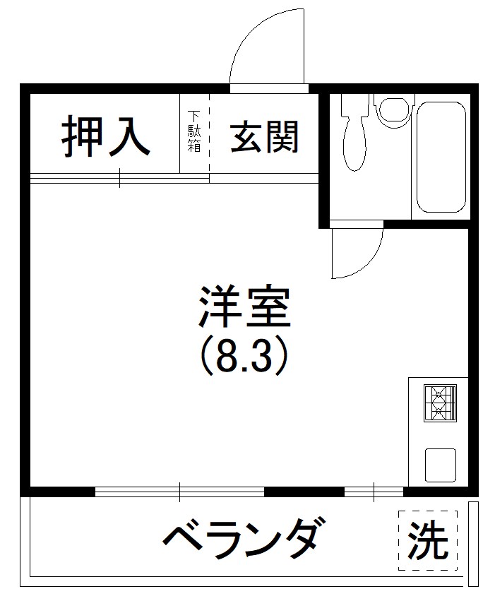 カレッジハイツⅡ 間取り