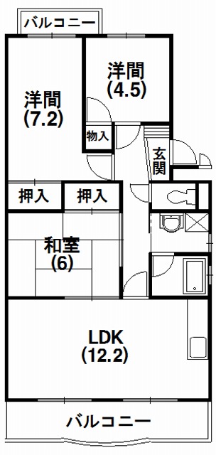 ベルクール 間取り