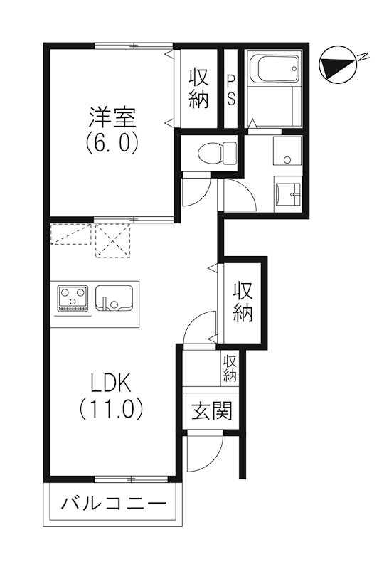 クレフ住吉 間取り