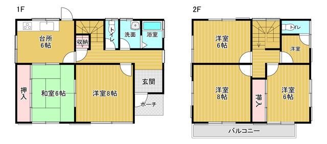 蜆塚貸家 間取り