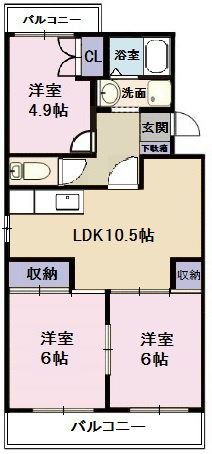 伊藤ハイツ 間取り