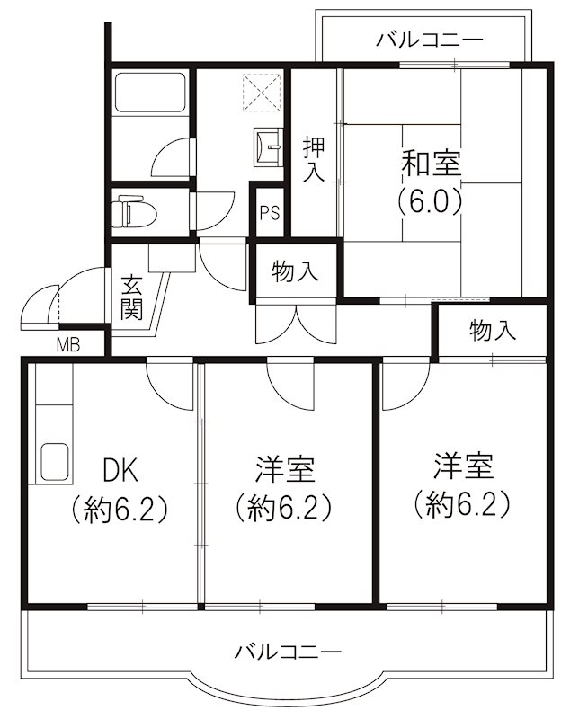 パレス和合 間取り