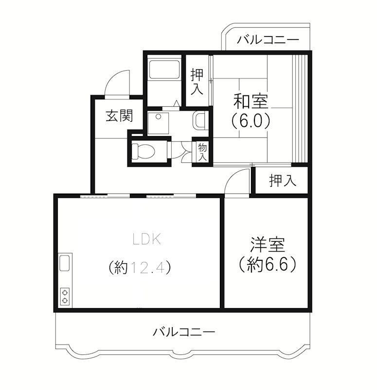 パレス富塚 間取り