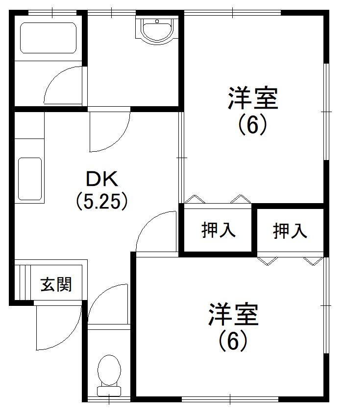 紫陽花Ⅱ 間取り