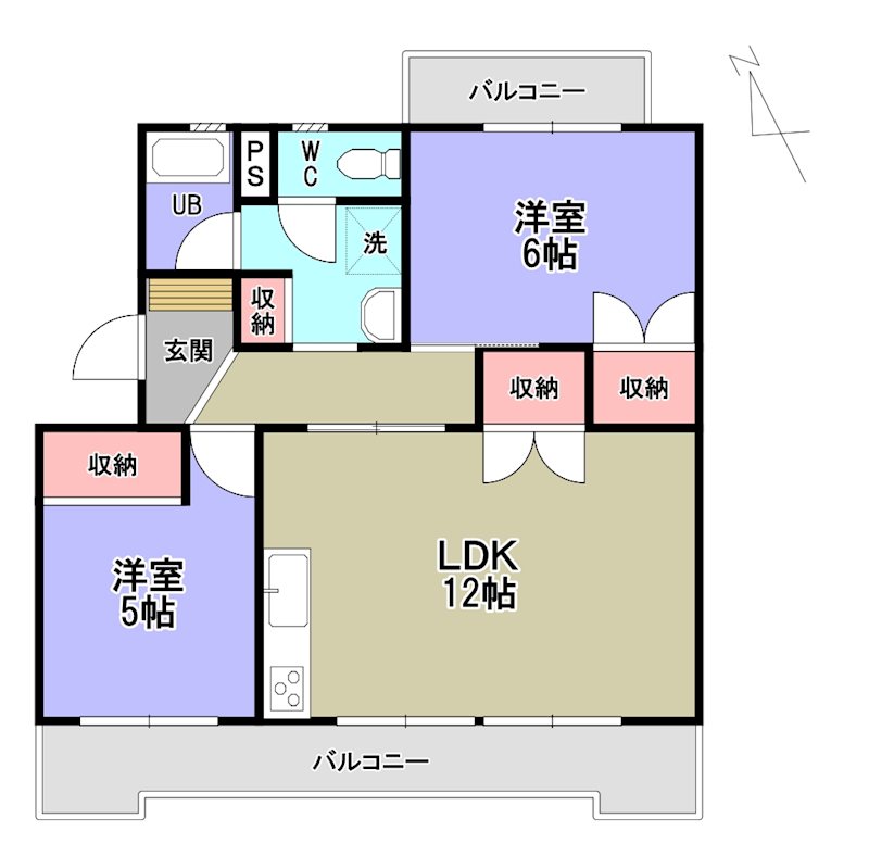 第1松本マンション  間取り