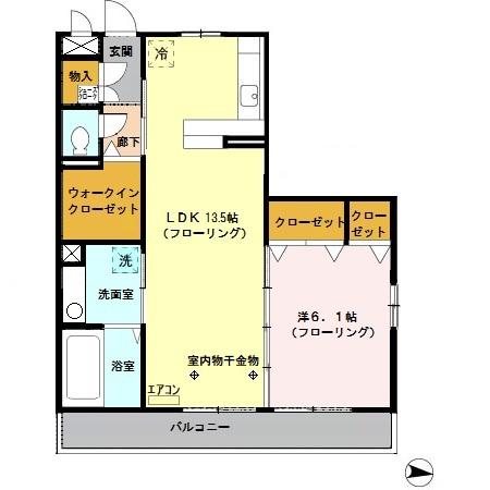 ロイヤルヒルズ武蔵浦和A 間取り
