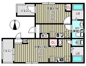 MELDIA蕨   間取り