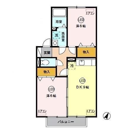 セジュール21 間取り