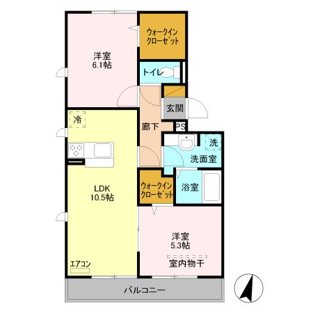 埼玉県さいたま市南区内谷４丁目 間取り