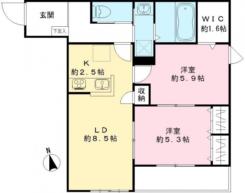 埼玉県さいたま市南区南本町２丁目 間取り