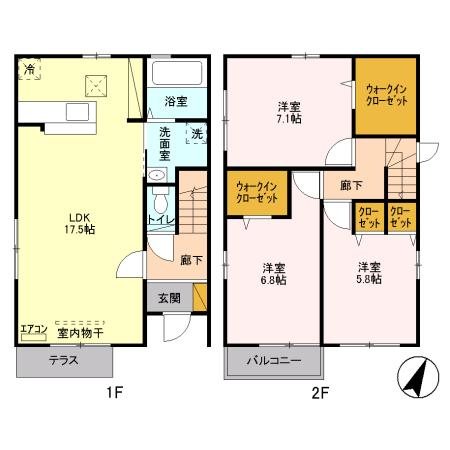 埼玉県さいたま市緑区中尾 間取り