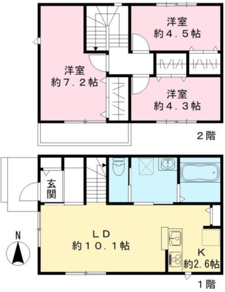 埼玉県さいたま市緑区東浦和７丁目 間取り