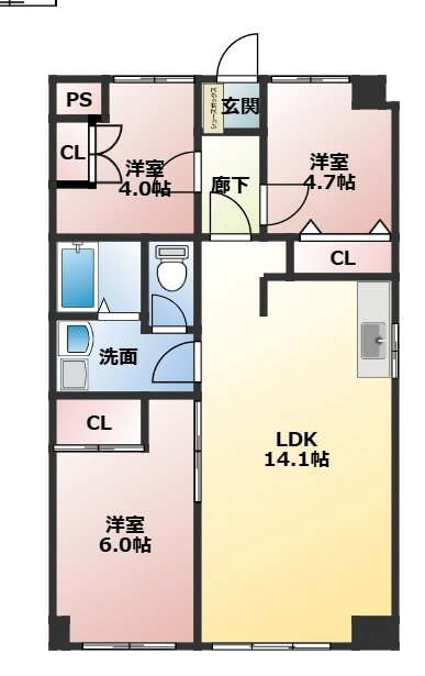 埼玉県さいたま市南区南浦和２丁目 間取り