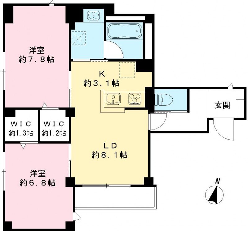 埼玉県さいたま市浦和区東仲町 間取り