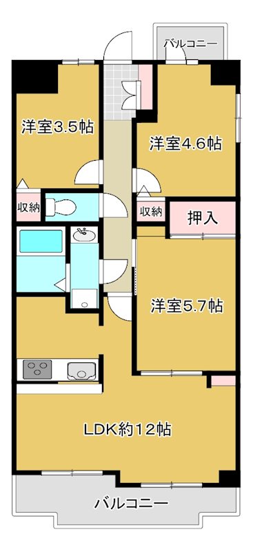 埼玉県蕨市北町４丁目 間取り