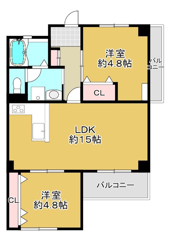 北浦和スミダ第３マンション 間取り