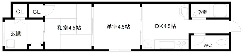 玉出東2丁目アパート 間取り