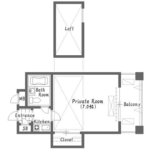 レインボー天下茶屋 間取り