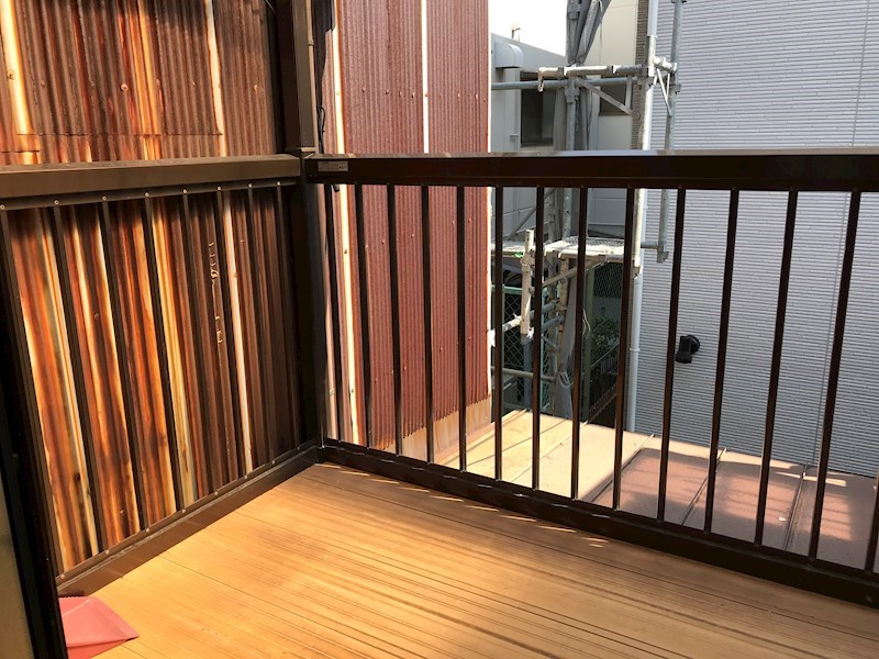 天神ノ森1丁目借家 ベランダ
