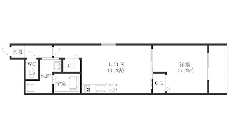 フジパレス西加賀屋Ⅵ番館 間取り