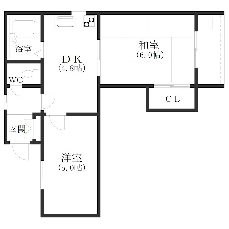 ハイツすずらんパートⅡ 間取り