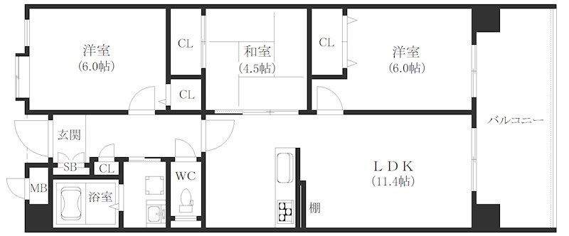 ファミール北加賀屋 間取り