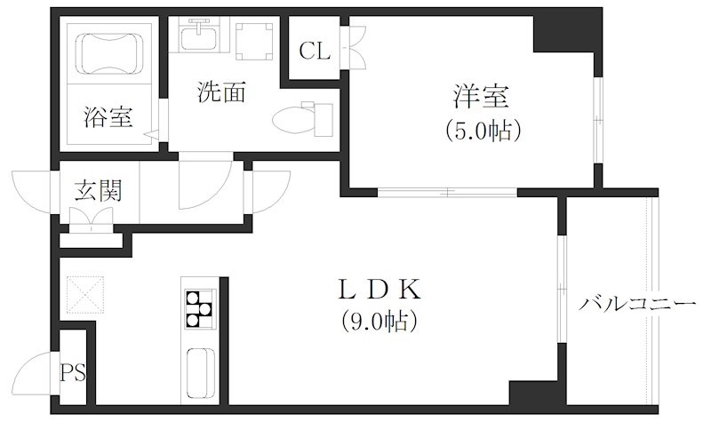 グランドムール岸里 間取り