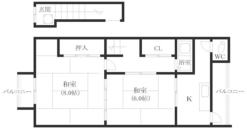 潮路2丁目戸建賃貸  間取り
