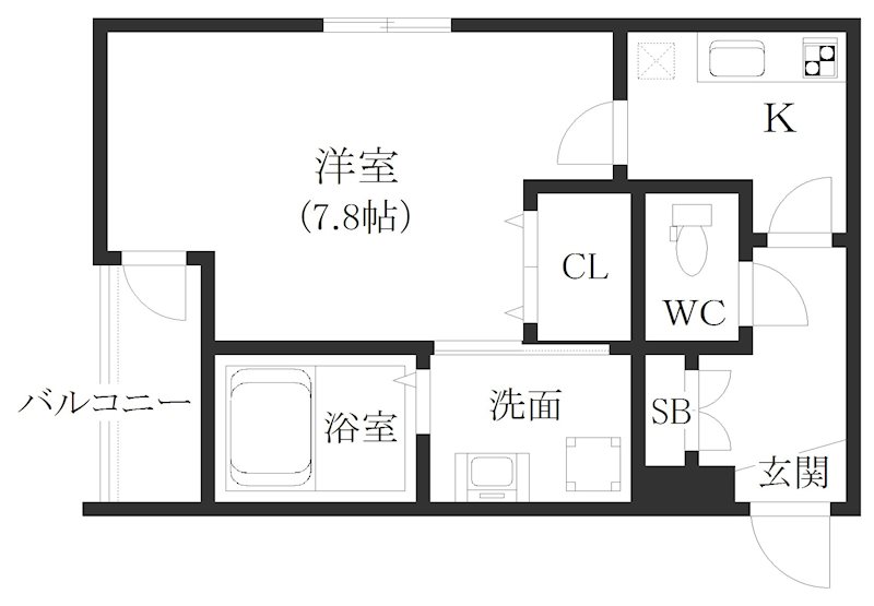 サンハイツ天下茶屋  間取り