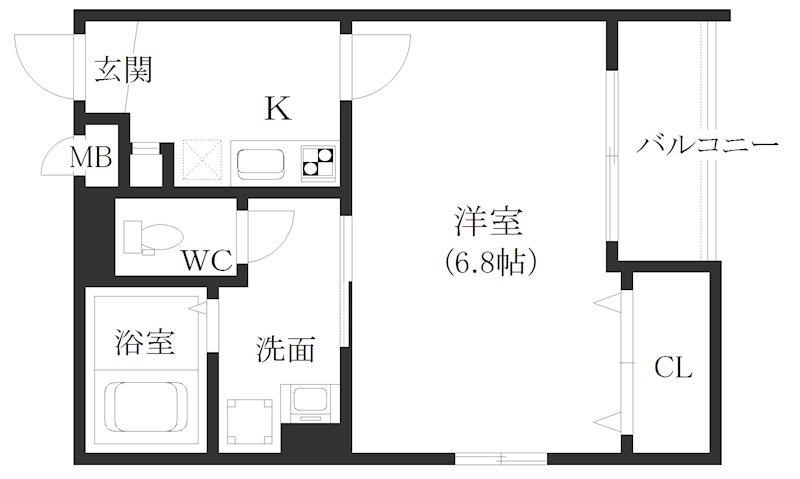 サンハイツ天下茶屋  間取り