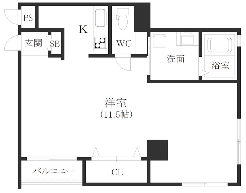 北畠ハイツ  間取り