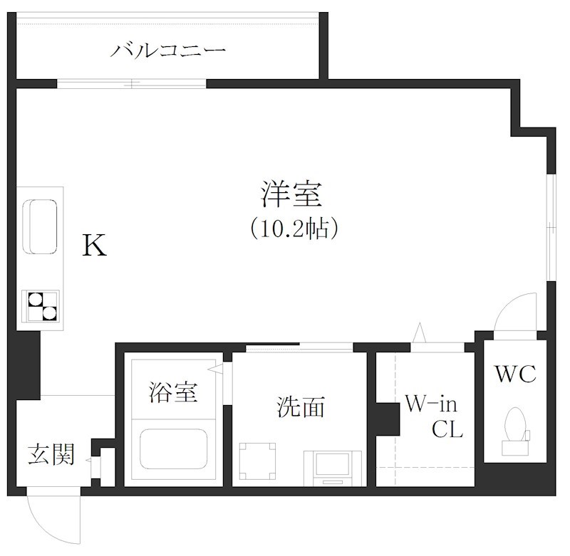 北畠ハイツ  間取り