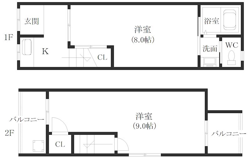 御崎1丁目戸建賃貸 間取り