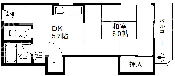 シャトー天神ノ森 間取り